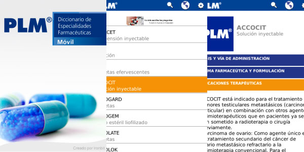Aplicación: Diccionario de Especialidades Farmacéuticas