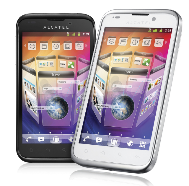 Alcatel One Touch C552 – Téléphone Mobile Déverrouillé, Gris, Neuf (boîte Ouverte)