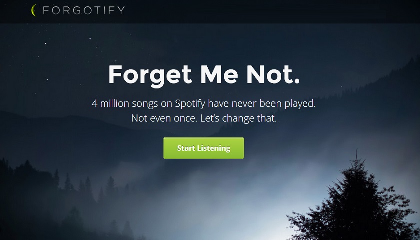 Forgotify Forgotify rescata a las canciones del olvido