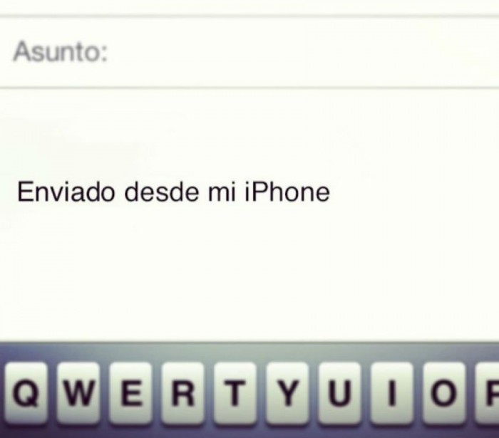 ¿Enviado desde mi iPhone?