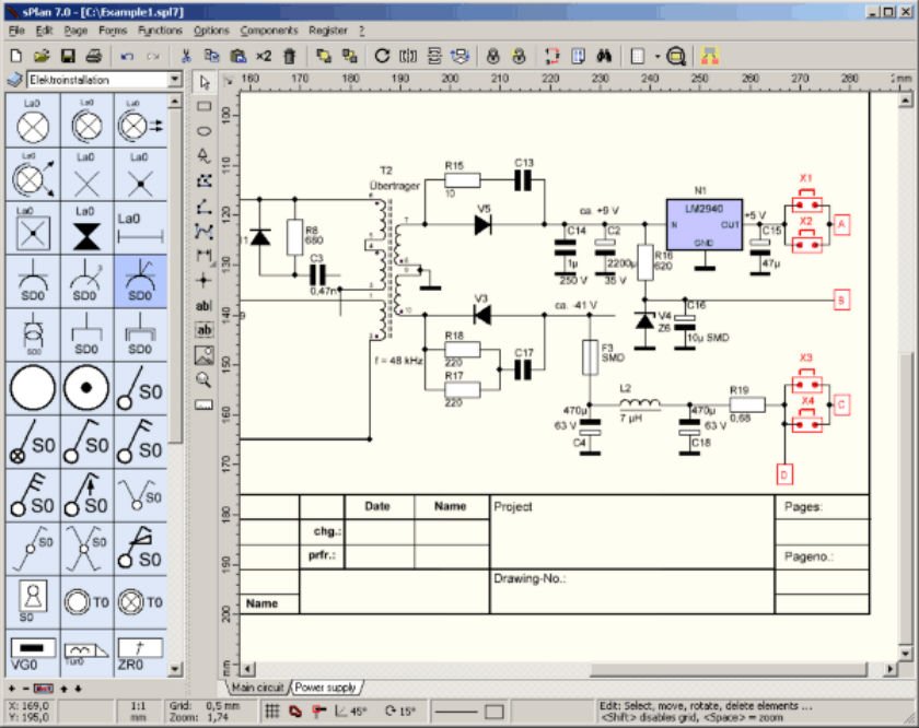 Software para diseño de diagramas electrónicos, simple y ...