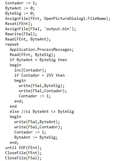 Compresión de imágenes: Codificación/decodificación RLE (Parte II)