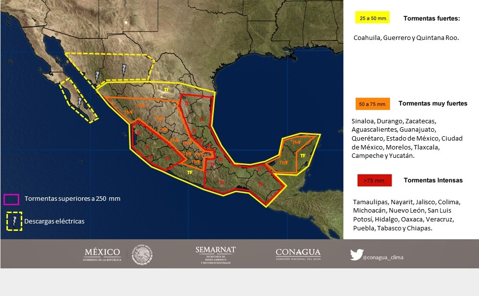 En estos estados de México impactará con mayor precisión el Huracán Katia En estos estados de México impactará con mayor precisión el Huracán Katia