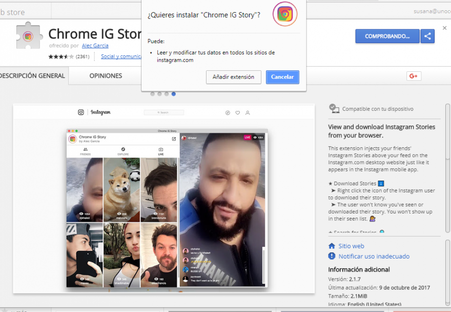 Con este truco podrás ver stories de Instagram de manera anónima