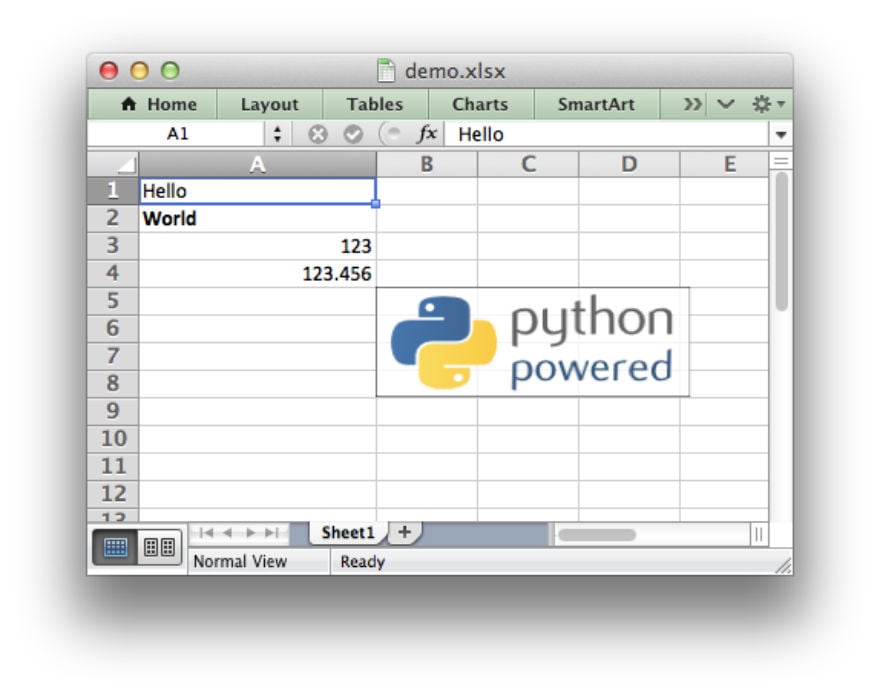 Python excel форматирование ячейки