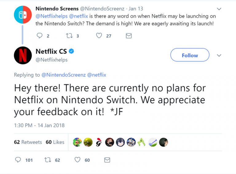 Es posible que Netflix no llegue a Nintendo Switch aún