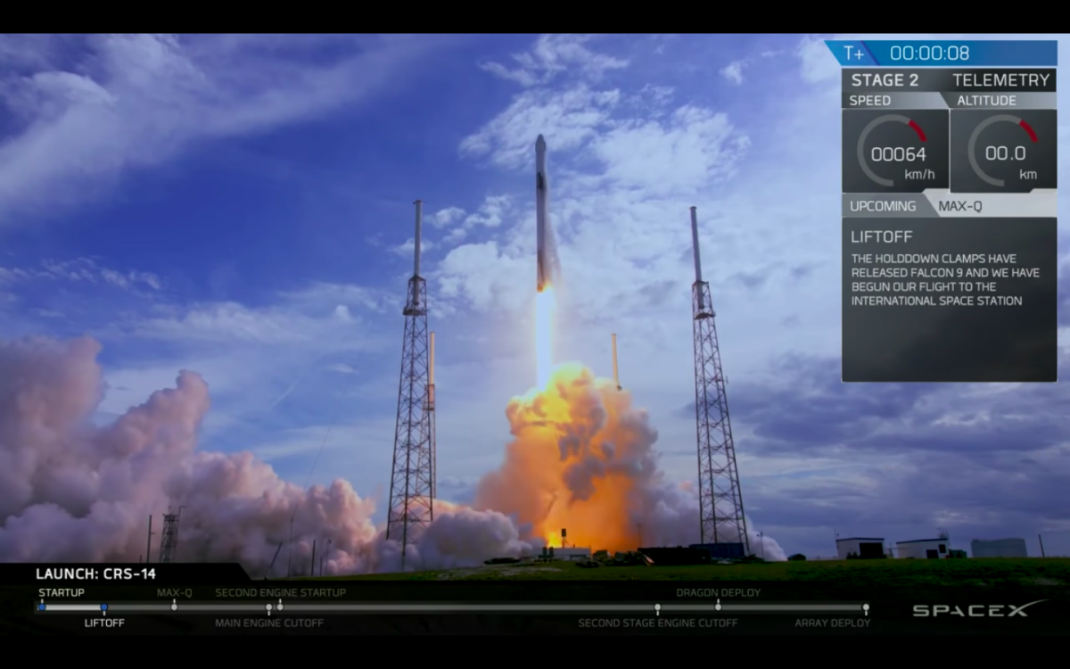 VIDEO: Así fue el lanzamiento del Falcon 9 de SpaceX