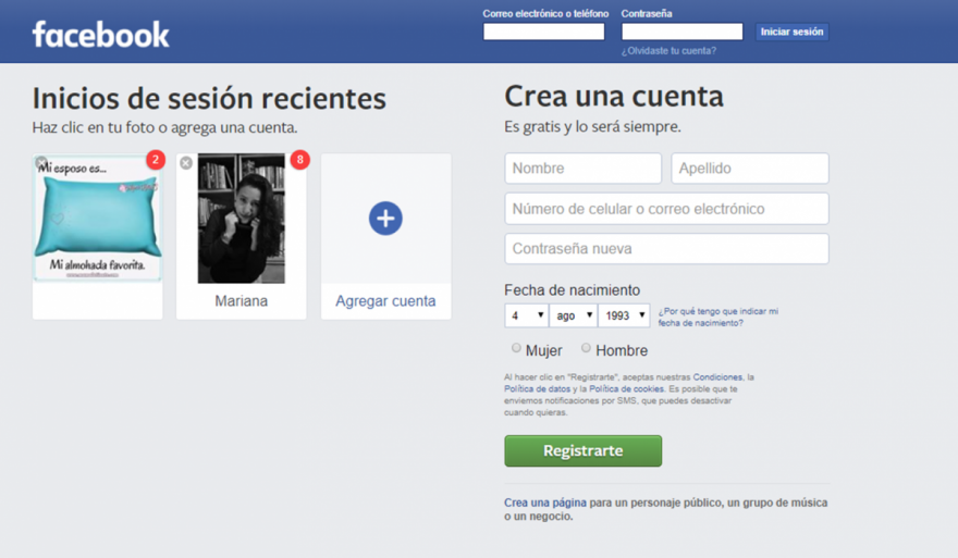 Cómo acceder a tu cuenta de Facebook usando un código QR