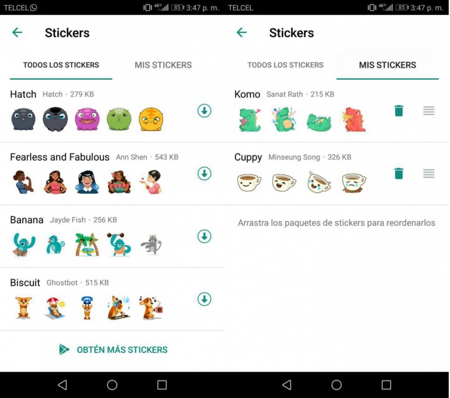 Cómo usar y activar los nuevos stickers de WhatsApp