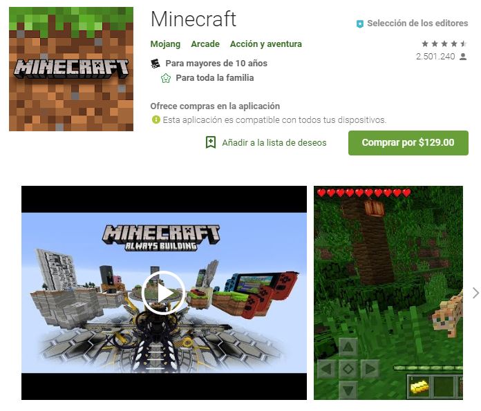 Minecraft estrena un modo de prueba en Android