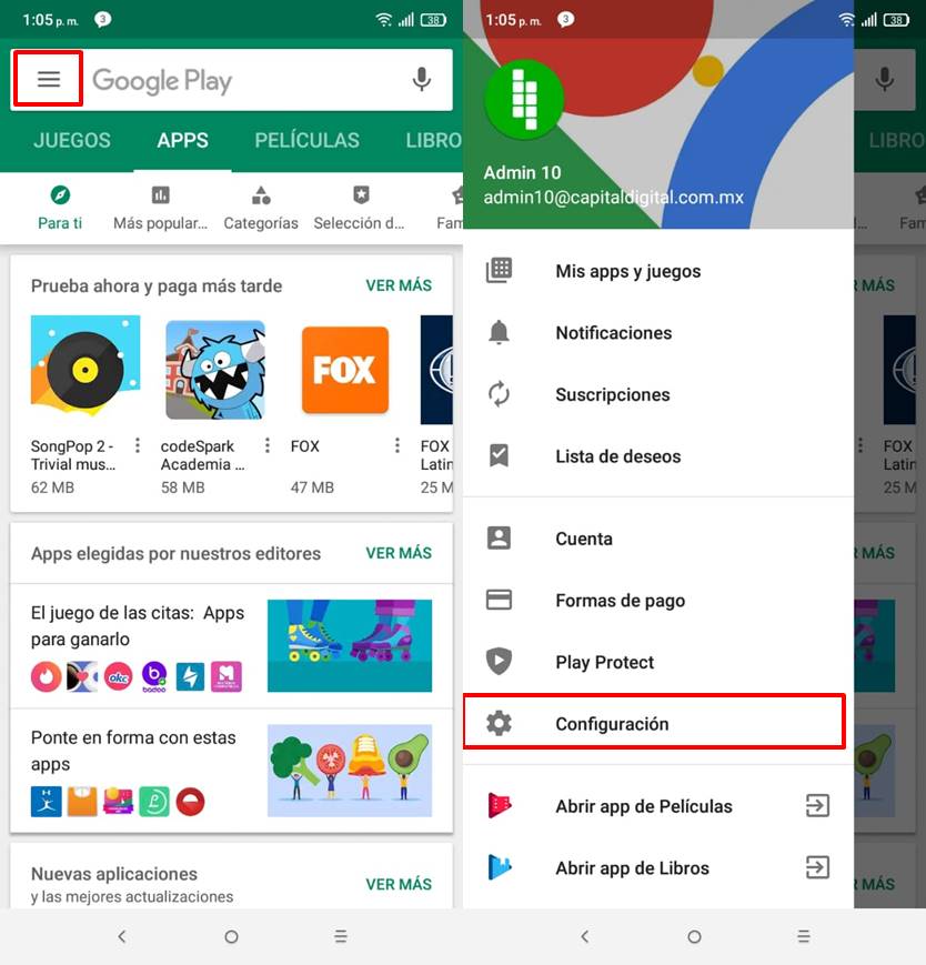 unocero - Así puedes usar el Control Parental en la Google Play Store