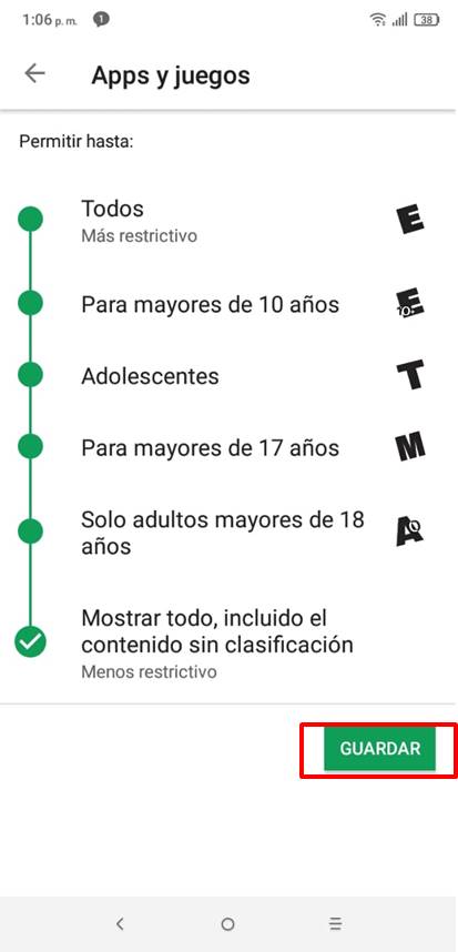 unocero - Así puedes usar el Control Parental en la Google Play Store