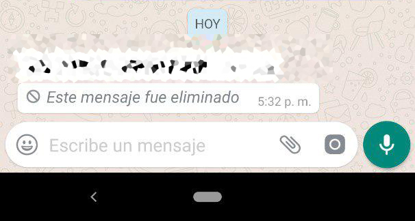 Unocero Un Fallo En Whatsapp Permite Leer Mensajes Eliminados 5684