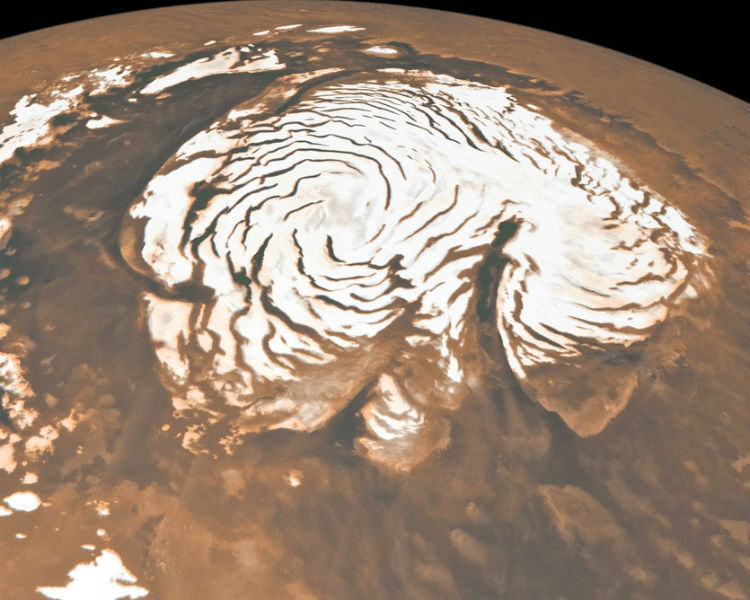 Se descubre masiva cantidad de hielo marciano. Noticias en tiempo real