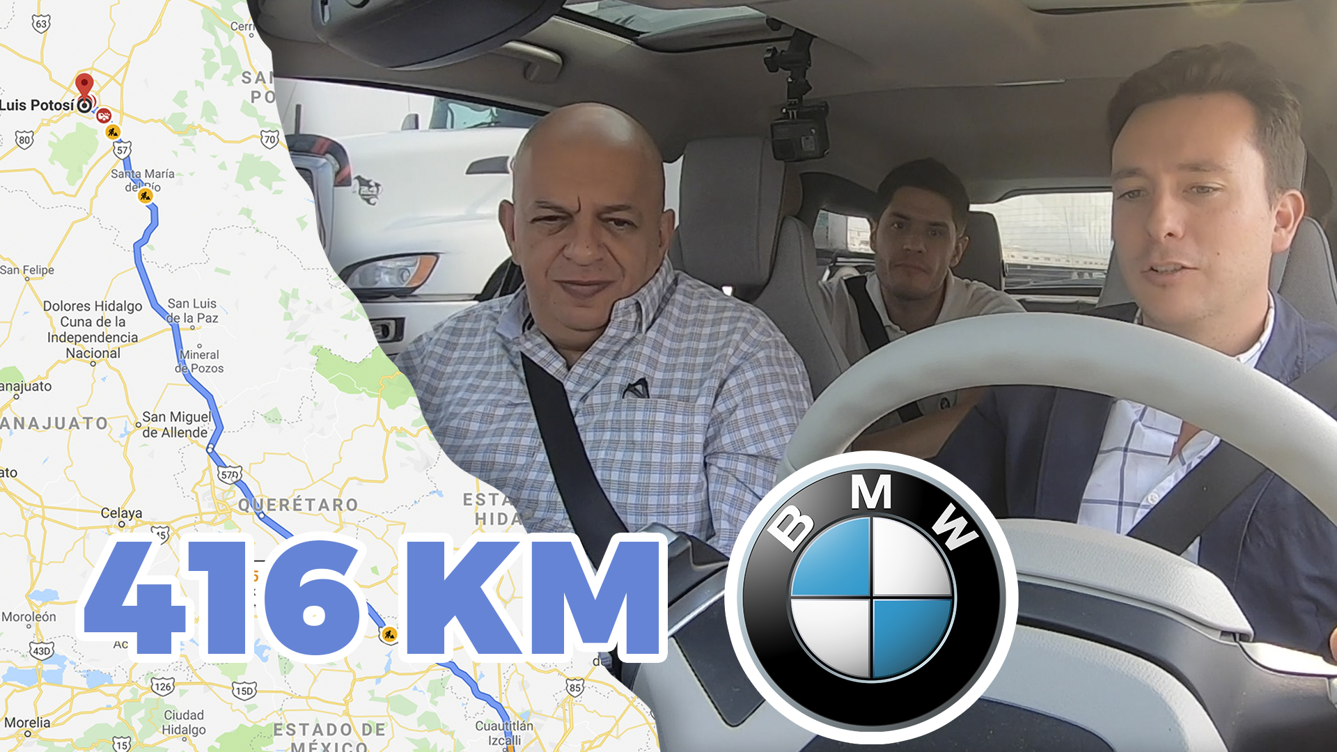Cinco horas en un BMW eléctrico. Noticias en tiempo real