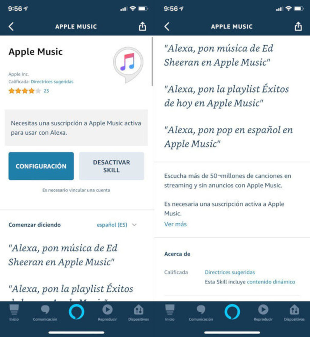 Apple Music ya está disponible en los dispositivos Alexa en España