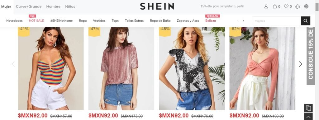 Compra ropa de mujer en la tienda online