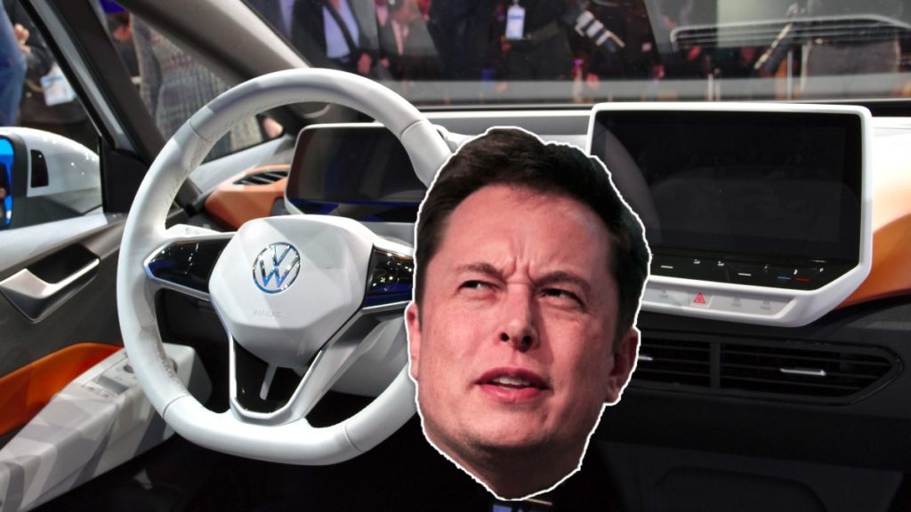 unocero Volkswagen está estrenando eléctrico y Elon Musk lo manejó