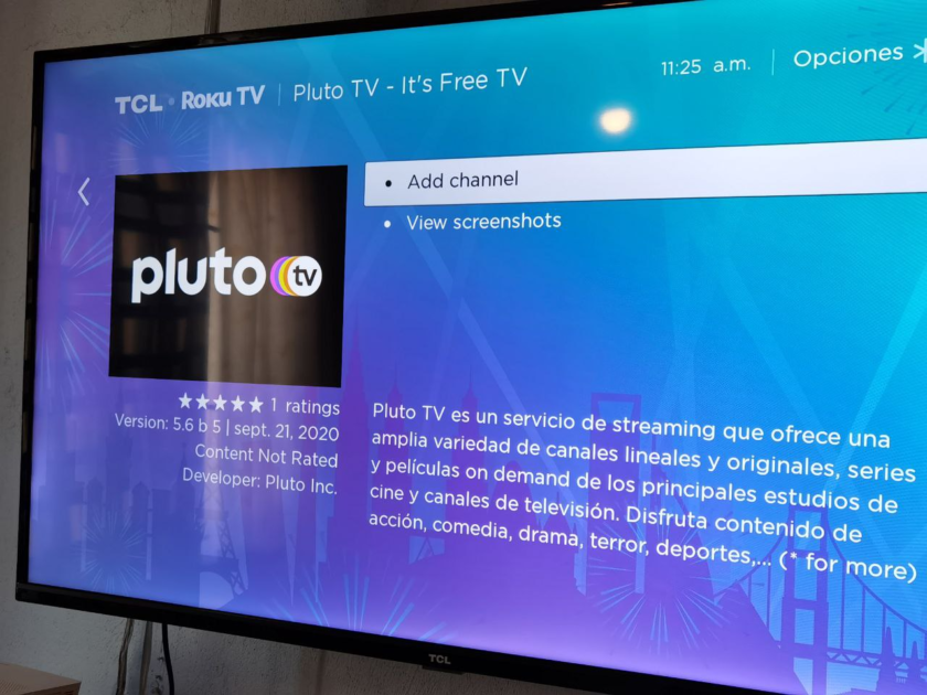 unocero La televisión gratuita y por streaming llega a Roku, Pluto TV
