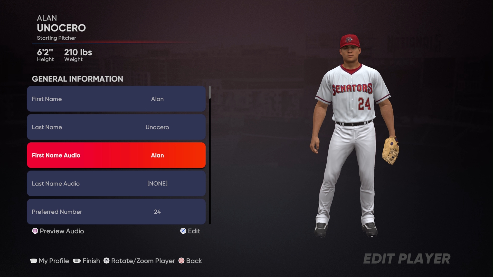 Modo de creación de personaje