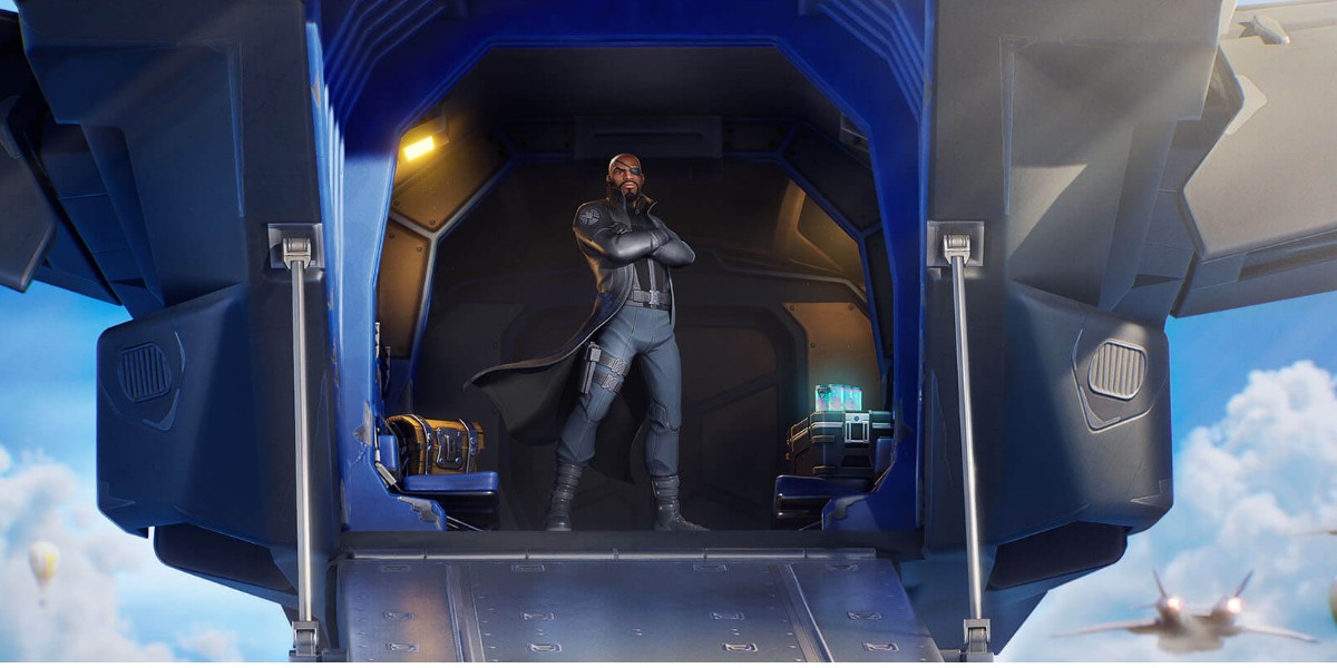 Fortnite lanza el skin de Nick Fury directo del universo Marvel. Noticias en tiempo real