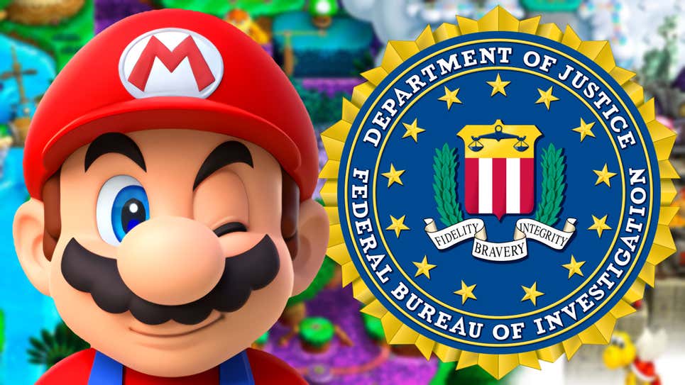 Nintendo el FBI a Bowser a la cárcel