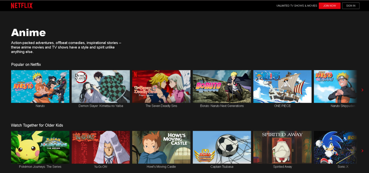 CÓDIGOS de NETFLIX para Ver Series y Películas de ANIME 2021