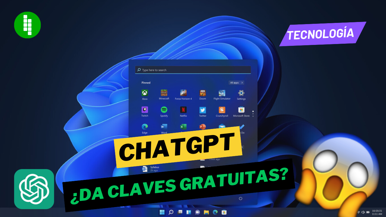 ChatGPT te da claves gratuitas de WindowsChatGPT te da claves gratuitas de Windows