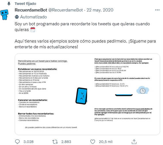 recuerdamebot bot twitter