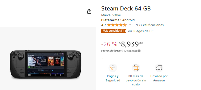steam deck price mexico