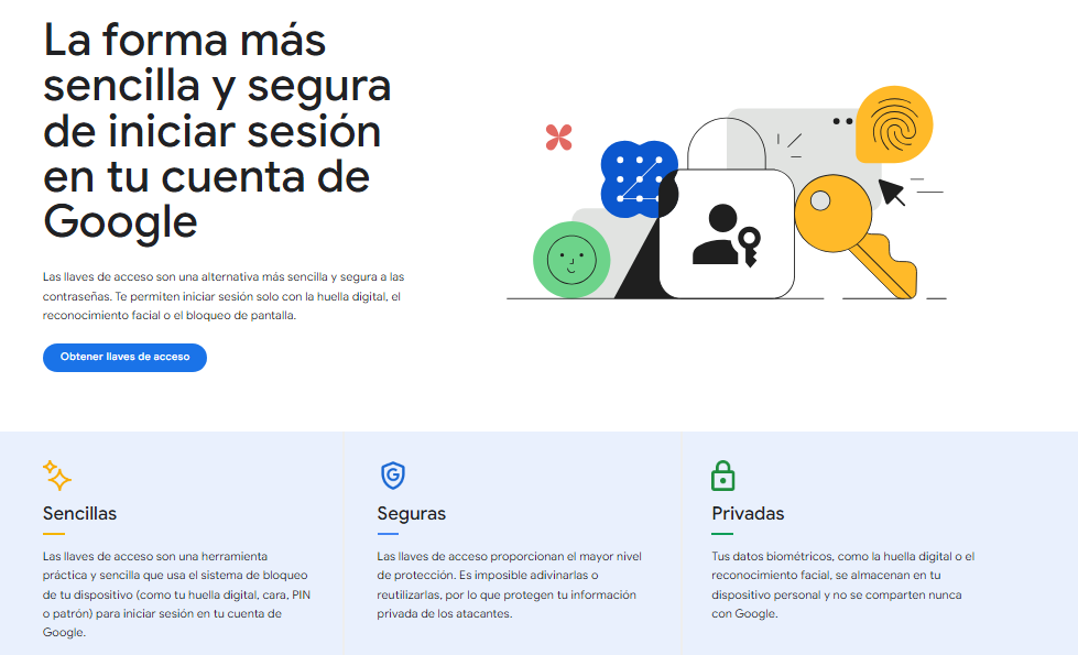 contraseña google gmail passkey